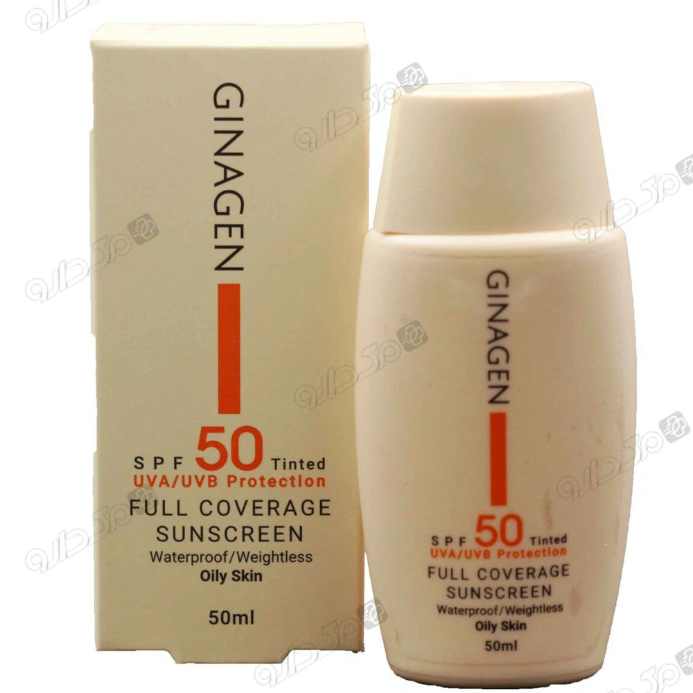 کرم ضد آفتاب رنگی SPF50-03 پوست چرب و مختلط ژیناژن